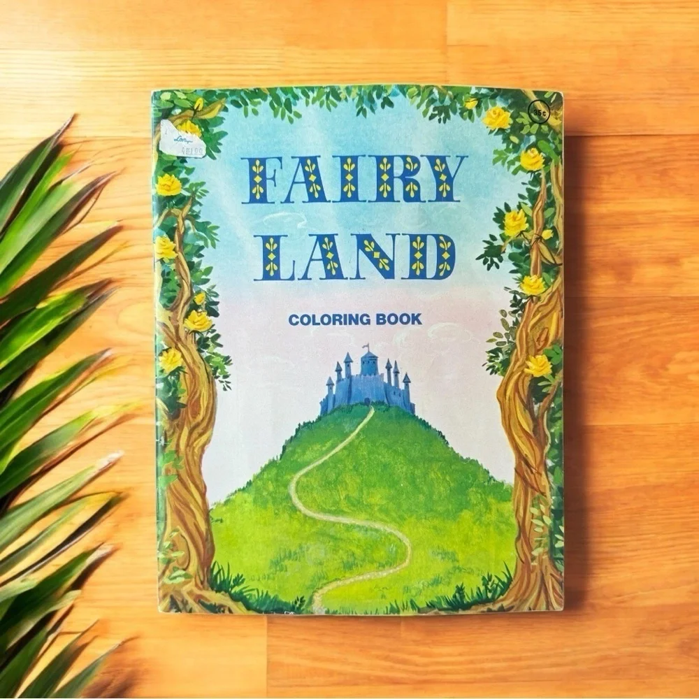 VINTAGE 1967 FAIRY LAND Coloring Book - MODERN PROMOTIONS - Unused Pages